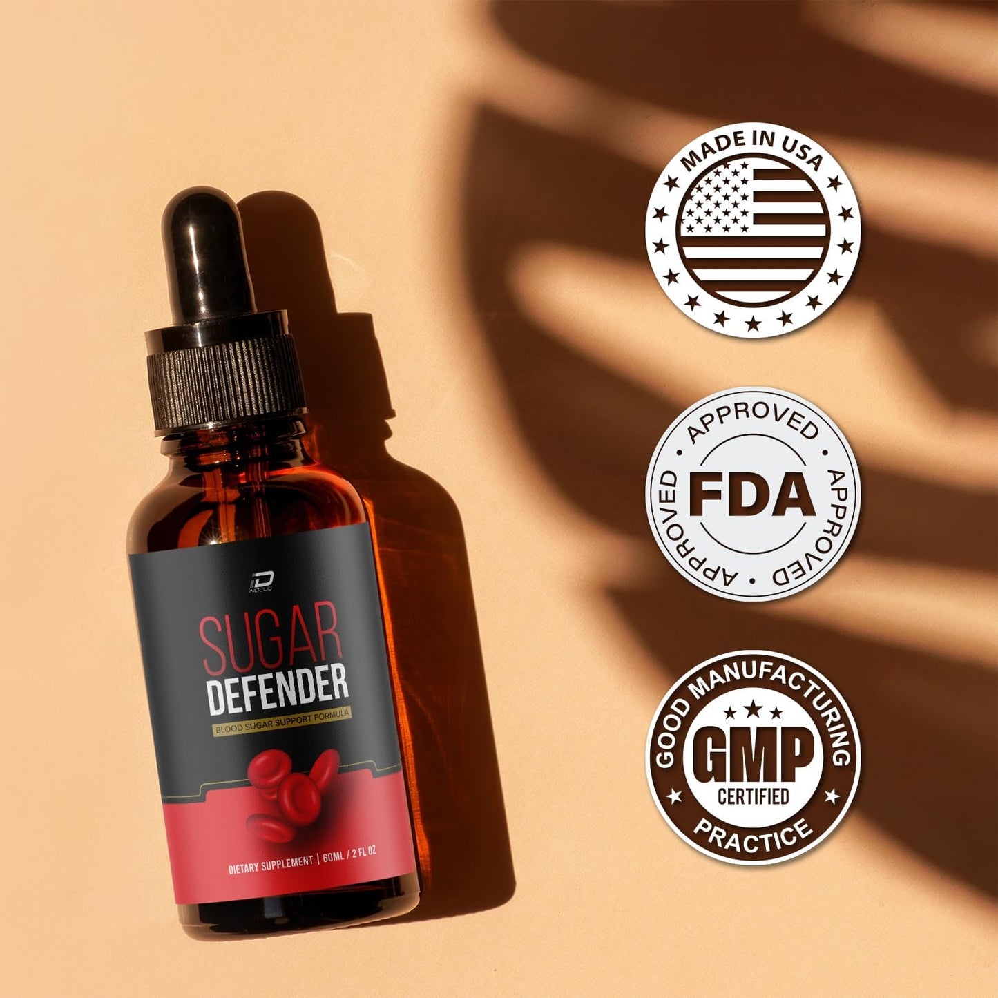Sugar Defender Drops Supplement - Max Strength Organic Herbal Blend for 24 Hour Energy and Circulation Support (5 Pack - 300 ML)