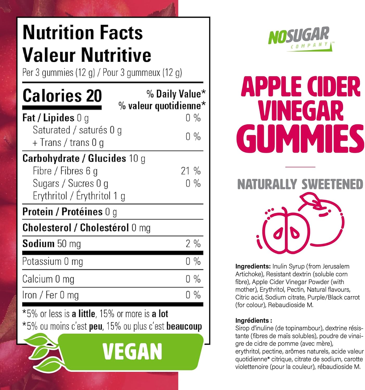 Sugar-Free Apple Cider Vinegar Gummies with The Mother - 90 Day Supply, 600mg Vegan Gummies for Digestion, Keto-Friendly, Non-GMO, Gluten-Free - BoostGo Australia