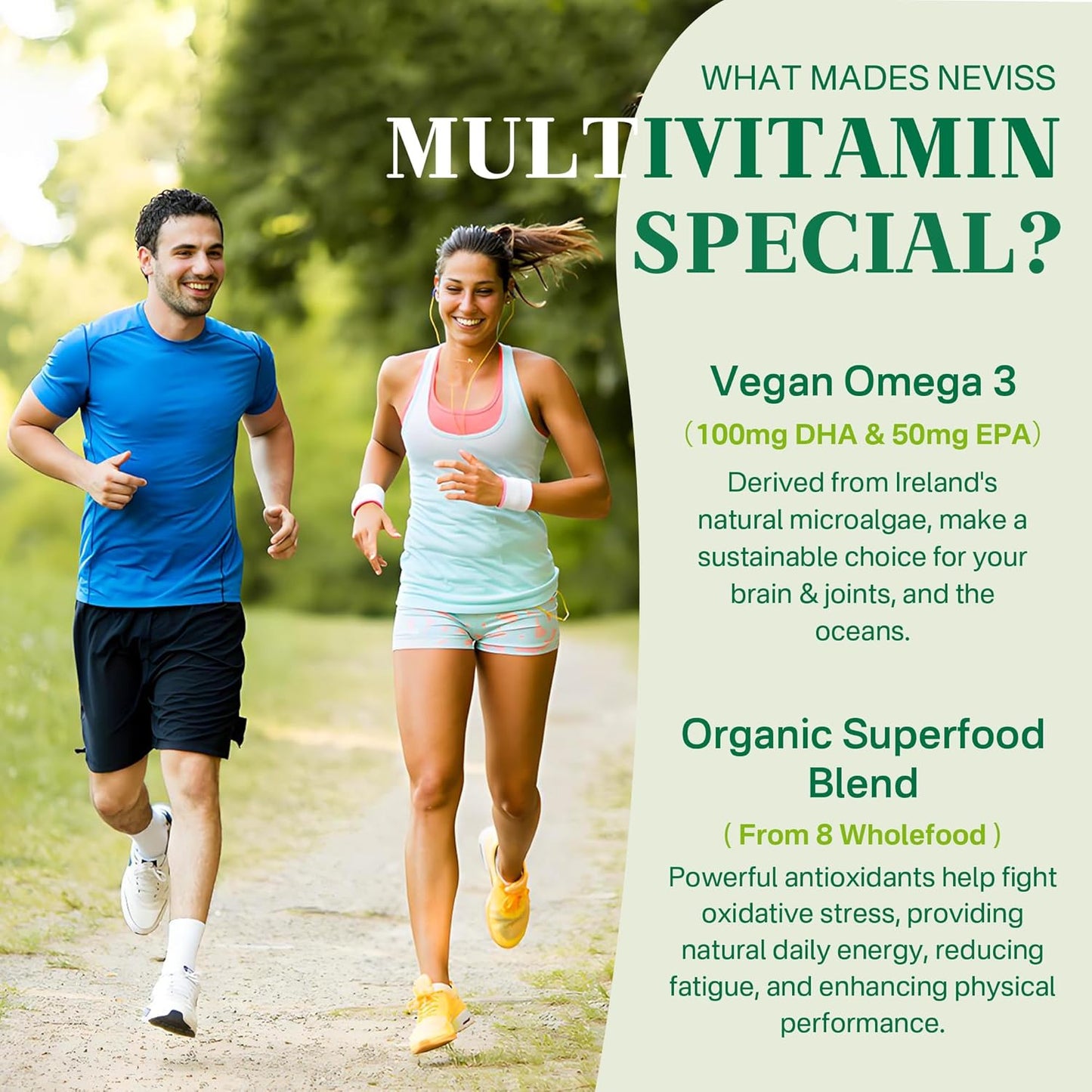 Sugar Free Ashwagandha Gummies 2000mg with Vegan Multivitamin - NEVISS