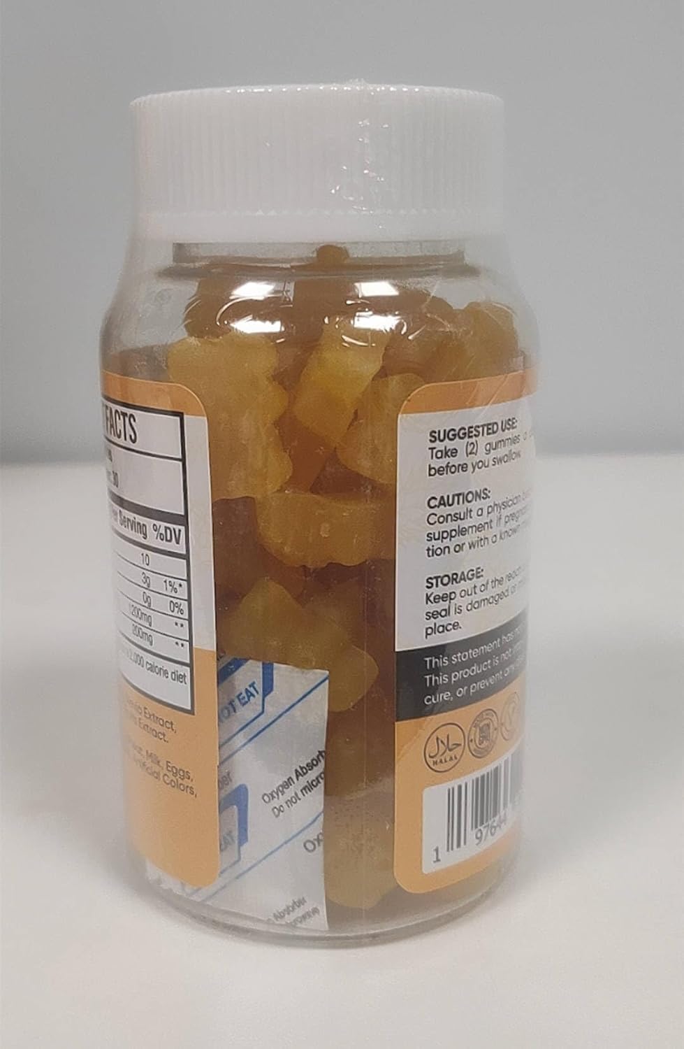 Sugar-Free Berberine with Ceylon Cinnamon Gummies - 1200mg Supplement - Vegan, Non-GMO - 60 Gummies