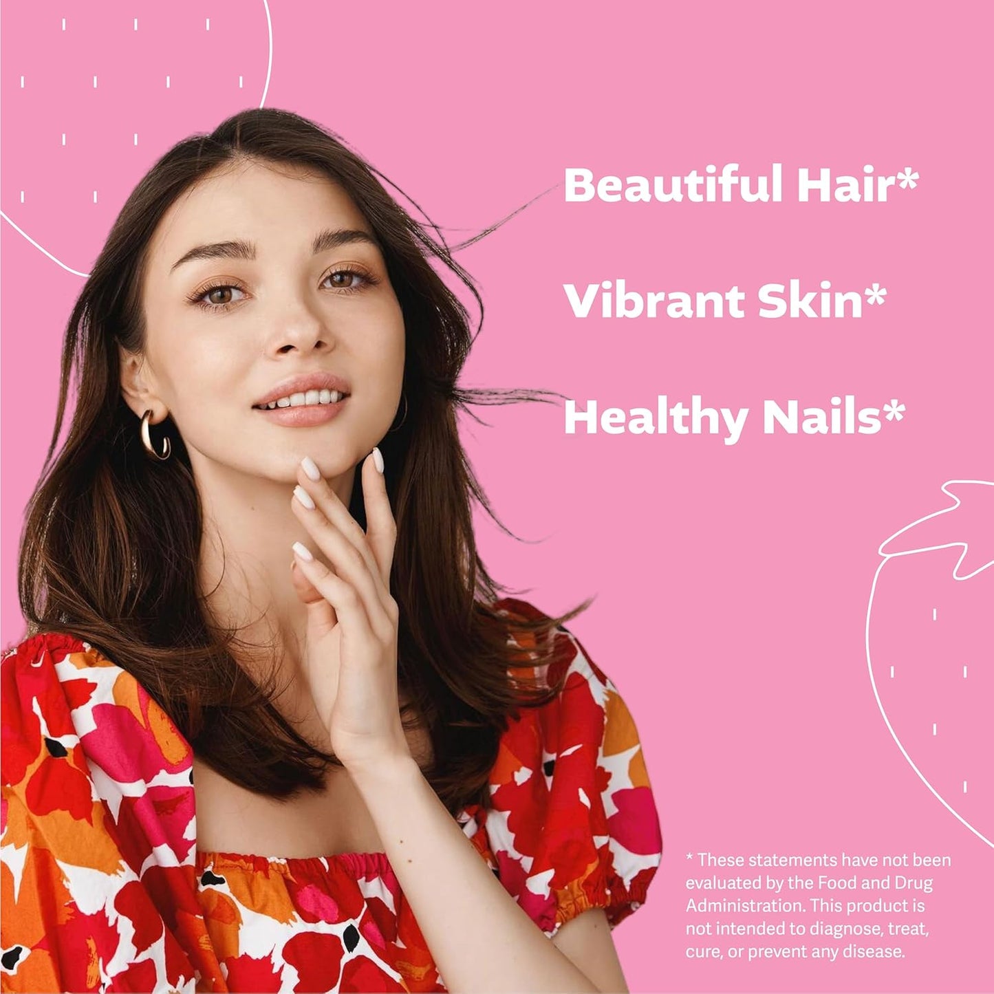 Sugar-Free Biotin Gummies for Hair, Skin, and Nails - 5000mcg with Full Vitamin Complex - 60 Ct Strawberry & Cherry Flavor - Hair Growth and Nail Strength Formula