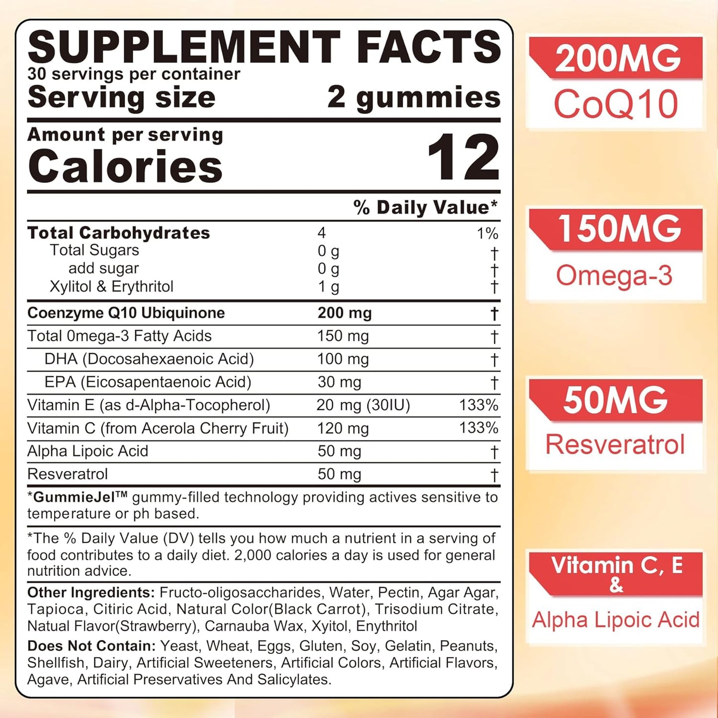 Sugar Free Black Seed Oil Gummies with Chlorophyll + CoQ10 200mg - EnvyCure