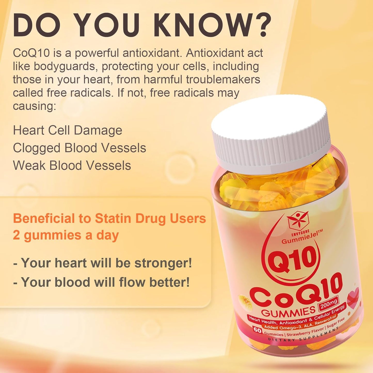 Sugar Free Black Seed Oil Gummies with Chlorophyll + CoQ10 200mg - EnvyCure