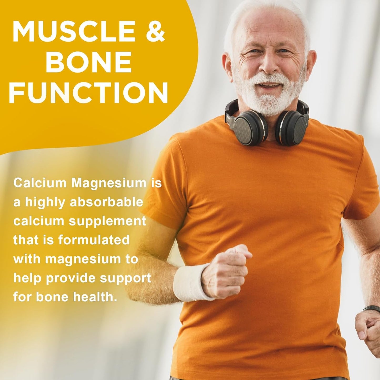 Sugar-Free Calcium Magnesium Zinc Gummies with Vitamin D3 for Bone and Muscle Health - 120 Pineapple Flavored Gummies
