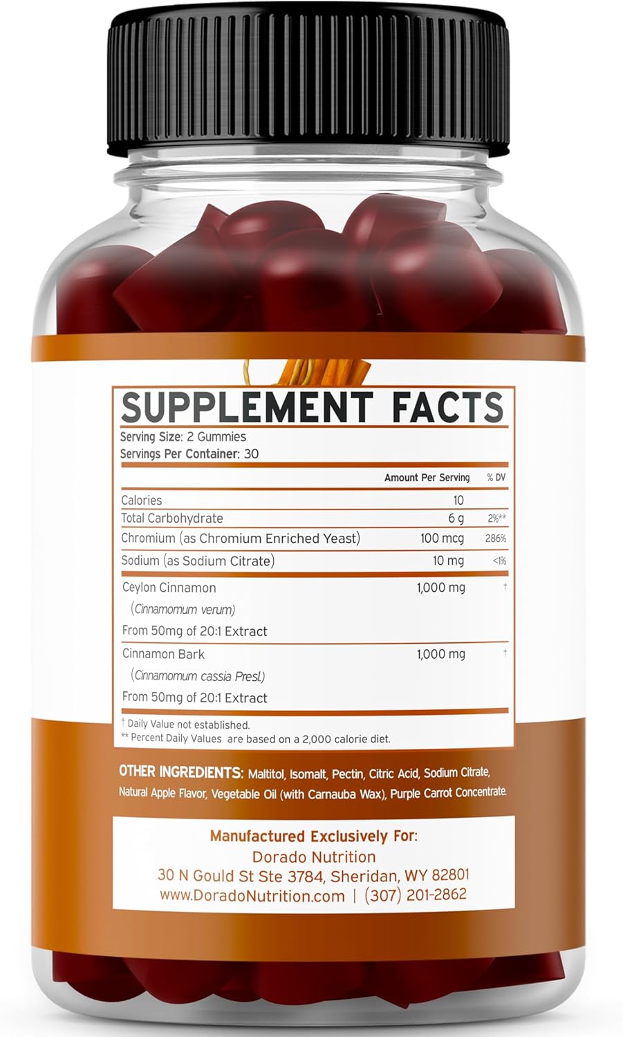 Sugar-Free Ceylon Cinnamon Gummies (2,000mg) and Creatine Monohydrate Gummies (5,000mg) Bundle - 60 Cinnamon Gummies and 90 Creatine Gummies