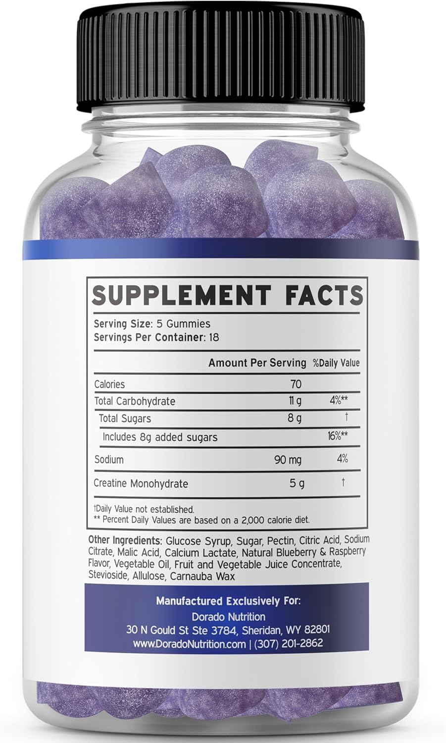 Sugar-Free Ceylon Cinnamon Gummies (2,000mg) and Creatine Monohydrate Gummies (5,000mg) Bundle - 60 Cinnamon Gummies and 90 Creatine Gummies