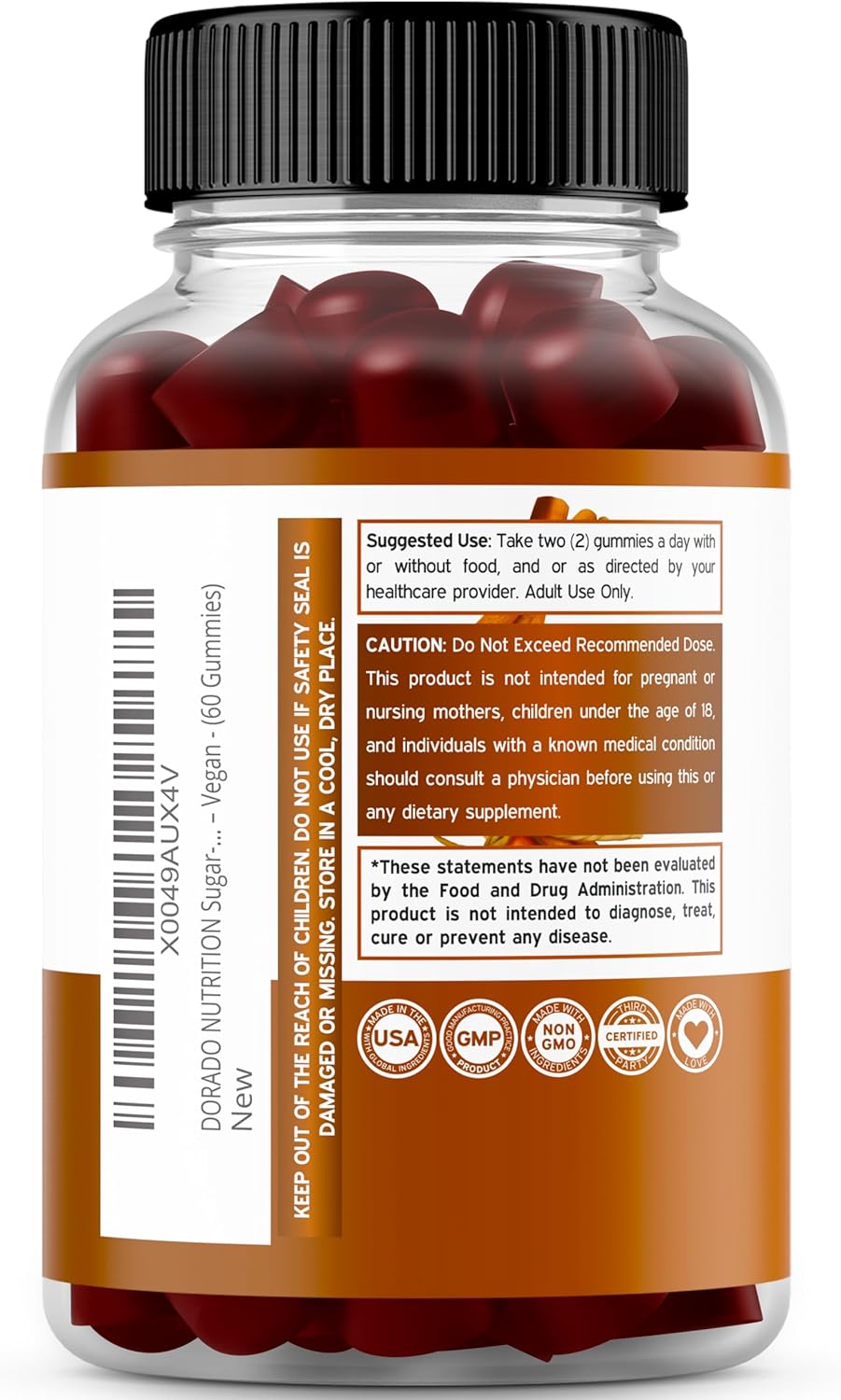 Sugar-Free Ceylon Cinnamon Gummies (2,000mg) and Creatine Monohydrate Gummies (5,000mg) Bundle - 60 Cinnamon Gummies and 90 Creatine Gummies