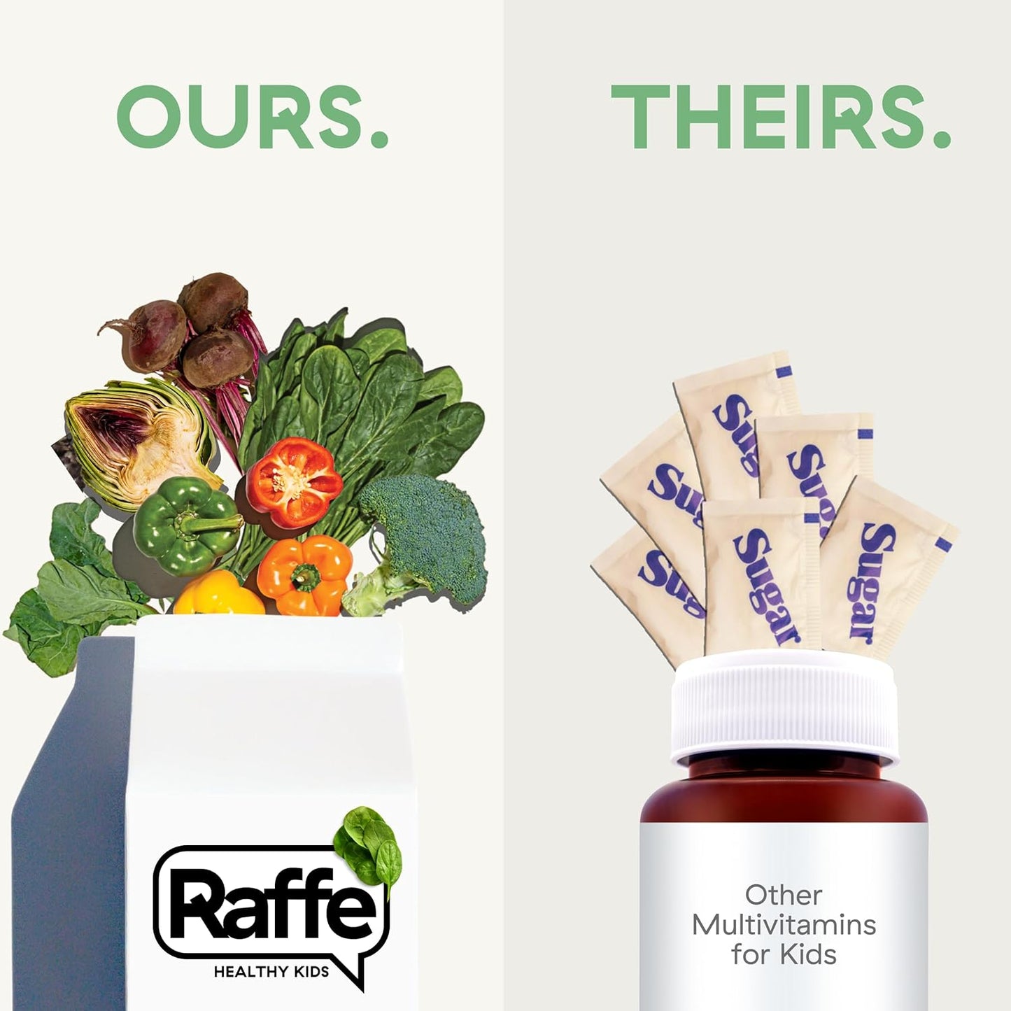 Sugar-Free Chewable Kids Multivitamin with Prebiotics, Omega 3 DHA, Fiber, Iron & Folate for Immunity & Digestive Health - Vegan | 60 Chews