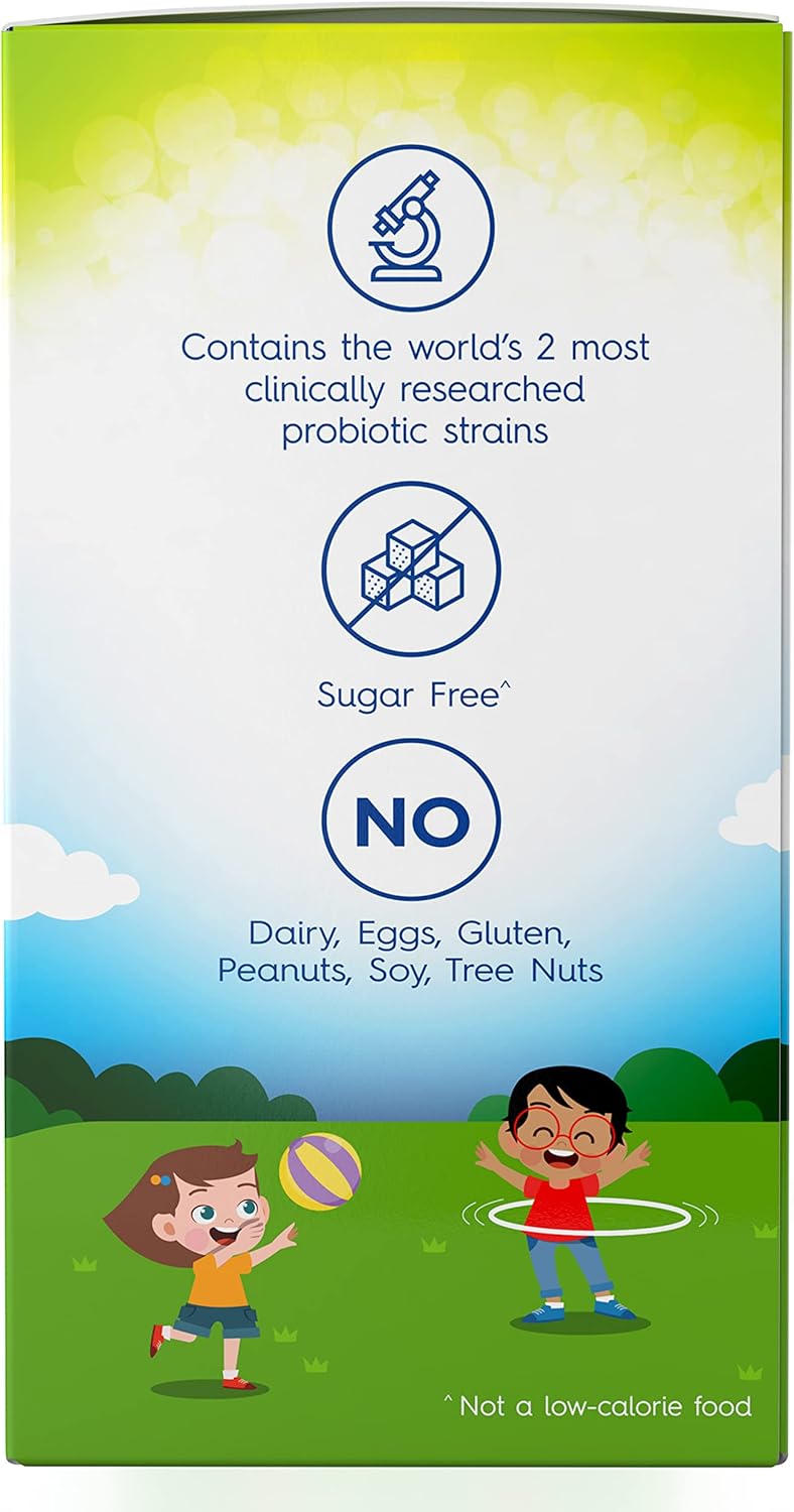 Sugar-Free Chewable Probiotics for Kids - Digestive & Immune Health Support - Natural Strawberry Flavor - 30 Tablets
