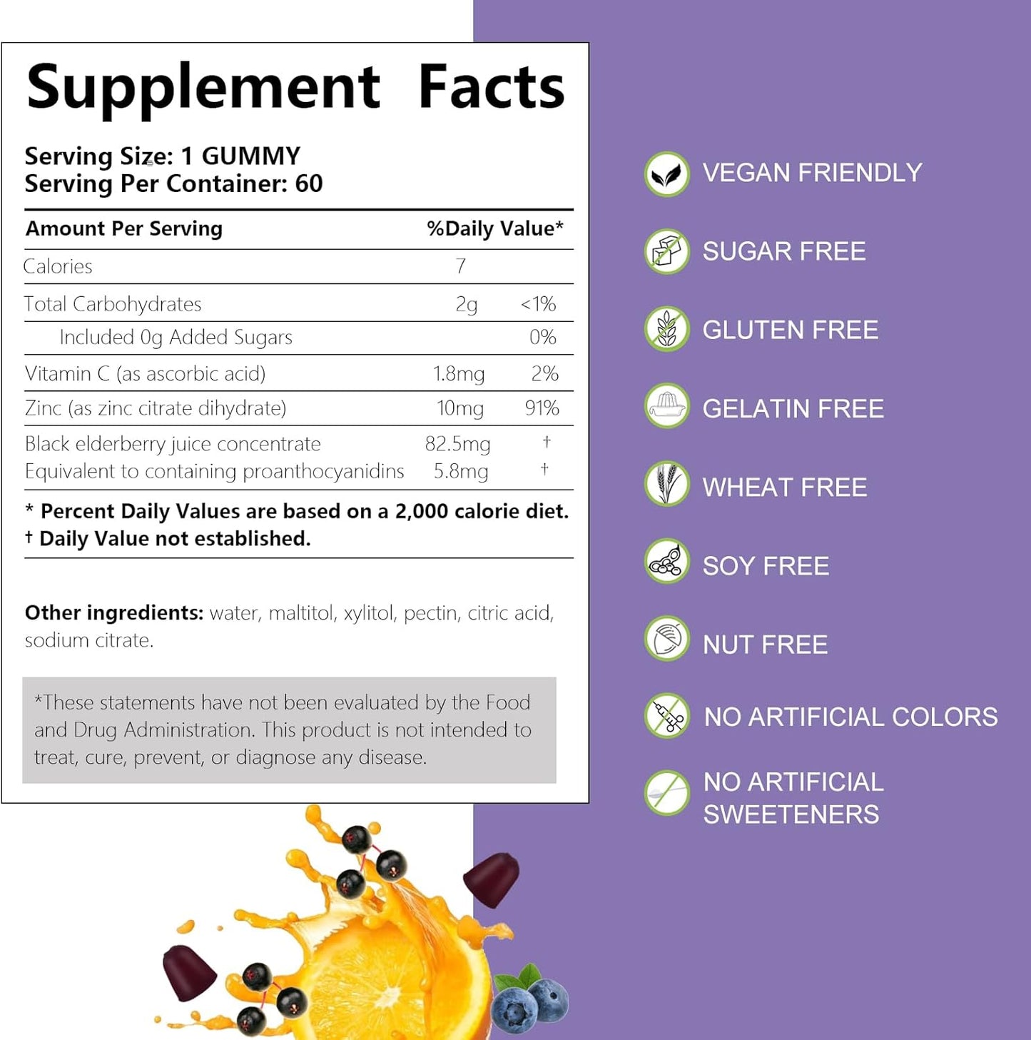 Sugar Free Elderberry Gummies by AFXMATE - Immune Support Supplement - BoostGo Australia