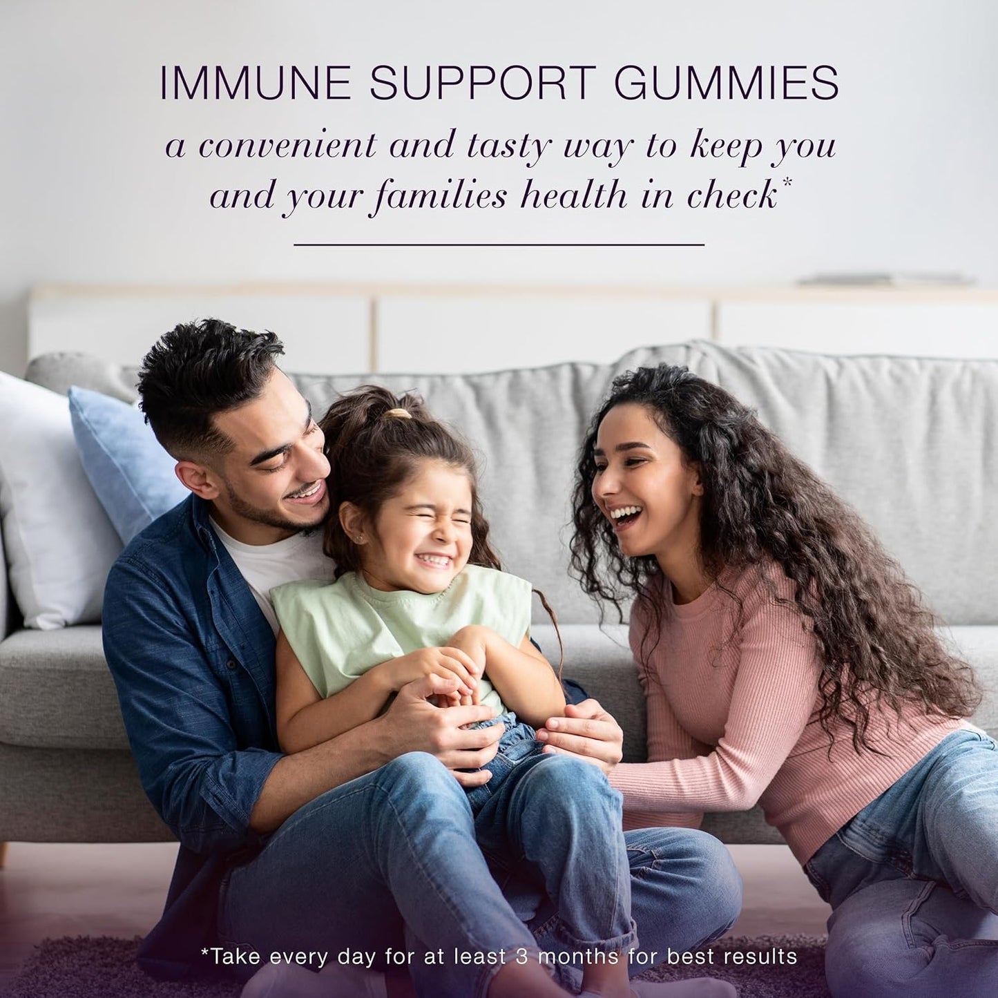 Sugar-Free Elderberry Vegan Gummies with Vitamin C - Immune Support for Adults & Kids 4+, 60 Count