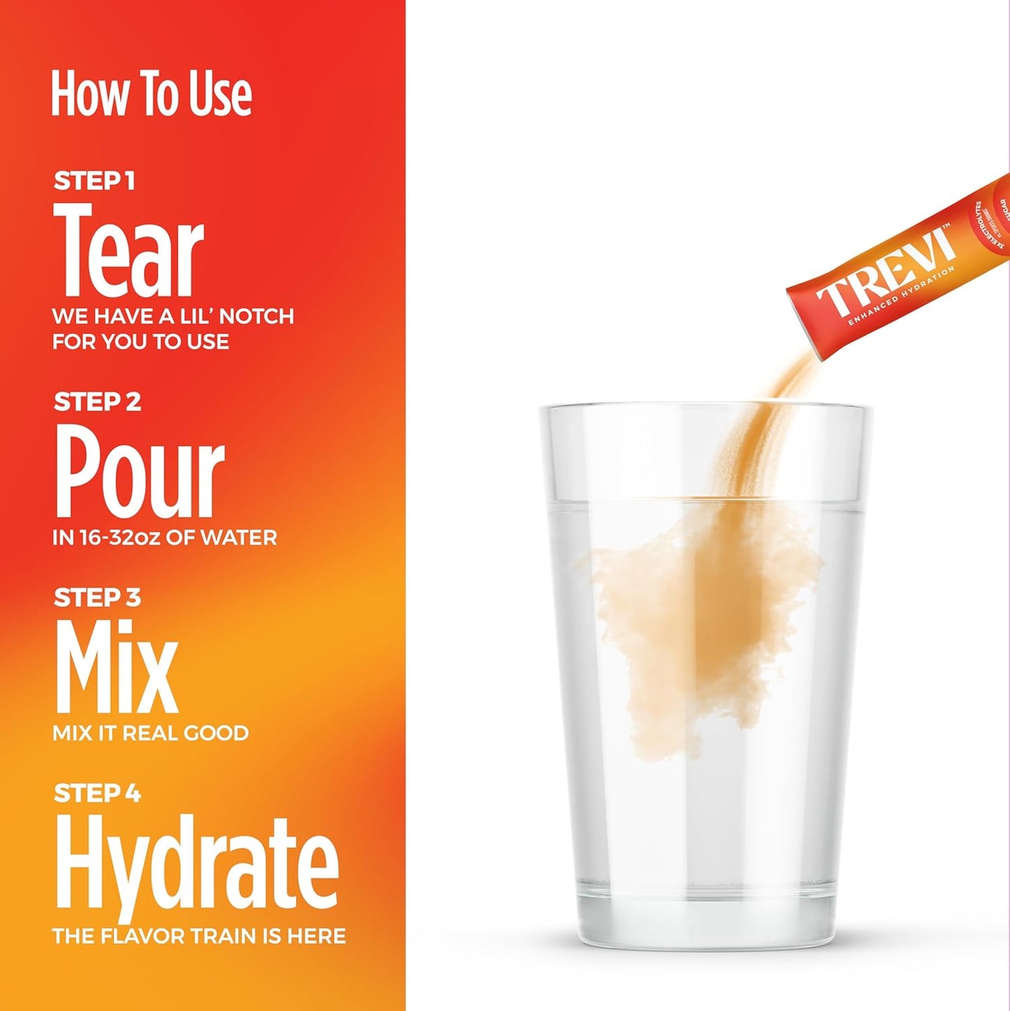 Sugar-Free Electrolyte Drink Mix Packets with Himalayan Pink Salt - Hydrating Replenisher with Vitamins and Minerals - Orange Flavor, 28 Count