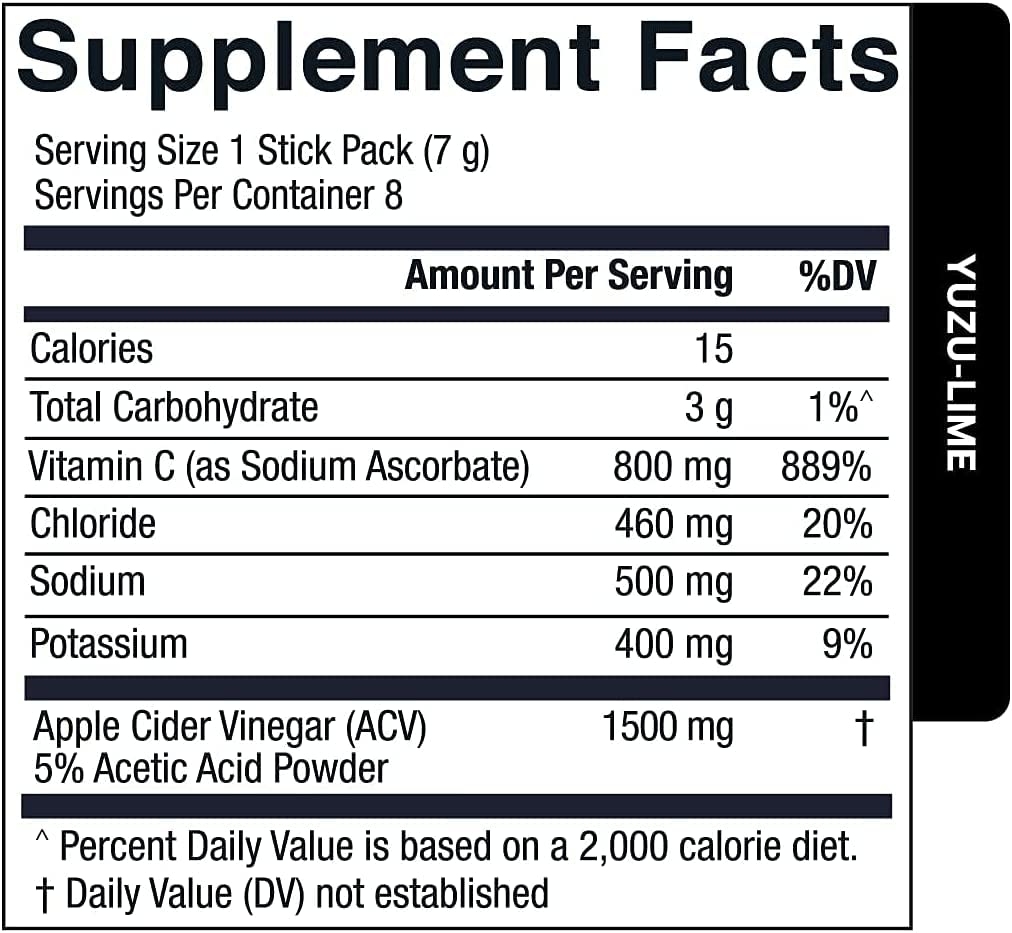 Sugar-Free Electrolytes Powder Packets with ACV & Vitamin C - 48 Stick Packs Variety Pack - BoostGo Australia