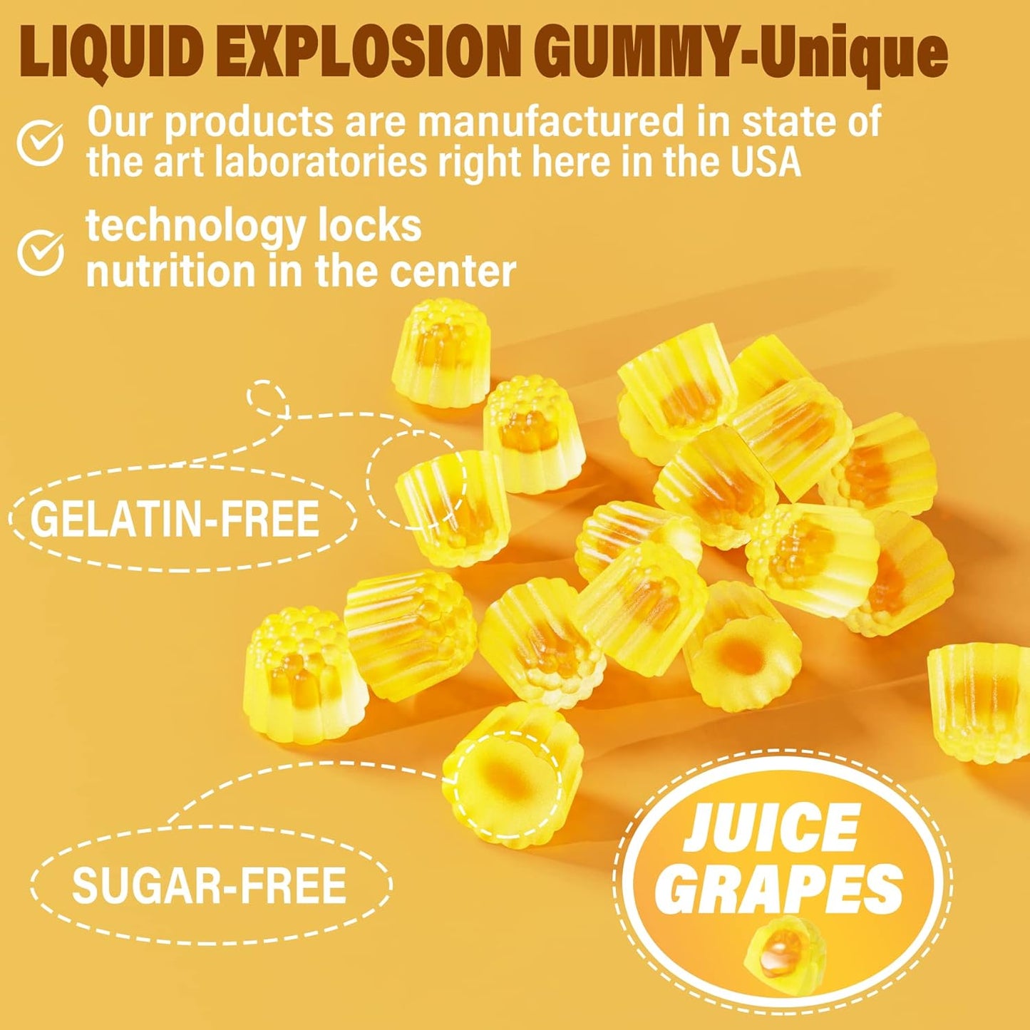 Sugar-Free Ginger Chews Gummies with Turmeric, Garlic, Quercetin, Vitamin D3 & C for Digestive Support, Nausea & Bloating Relief - 2 Packs