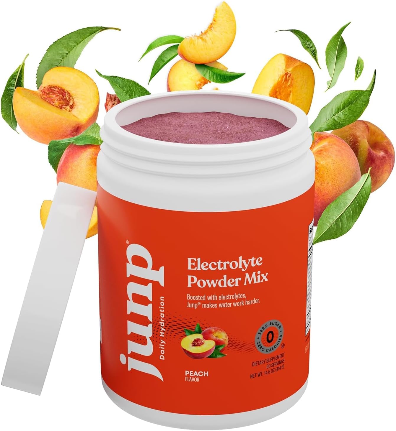 Sugar-Free Juicy Peach Electrolyte Powder Mix - 180 Servings, Keto-Friendly Hydration Drink with Potassium & Salt, Zero Carbs & Calories