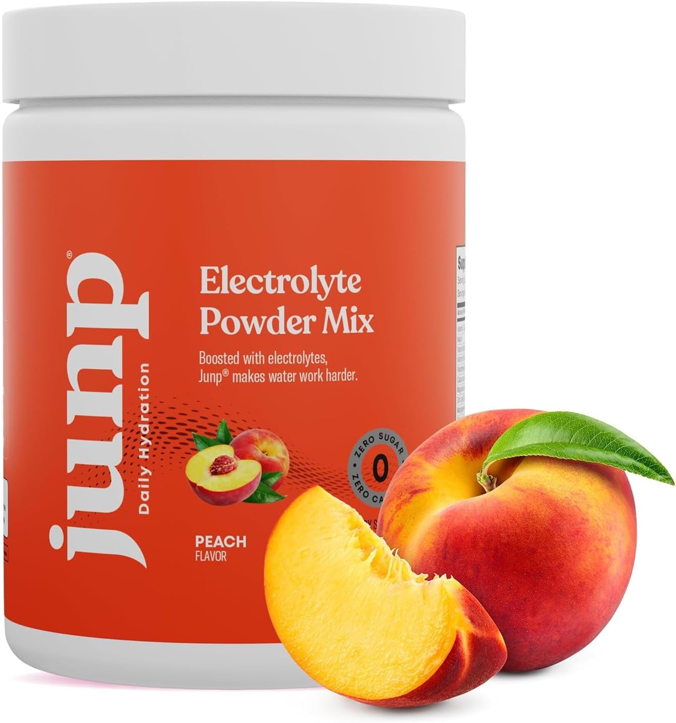 Sugar-Free Juicy Peach Electrolyte Powder Mix - 180 Servings, Keto-Friendly Hydration Drink with Potassium & Salt, Zero Carbs & Calories