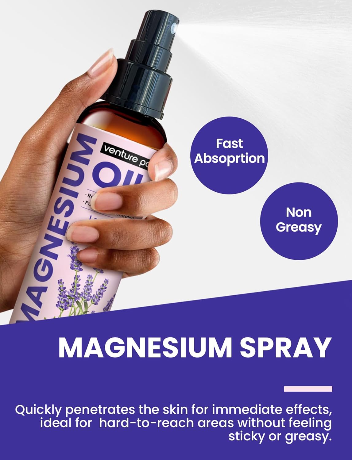 Sugar-Free Magnesium Oil Electrolyte Powder Packets by Venture Pal