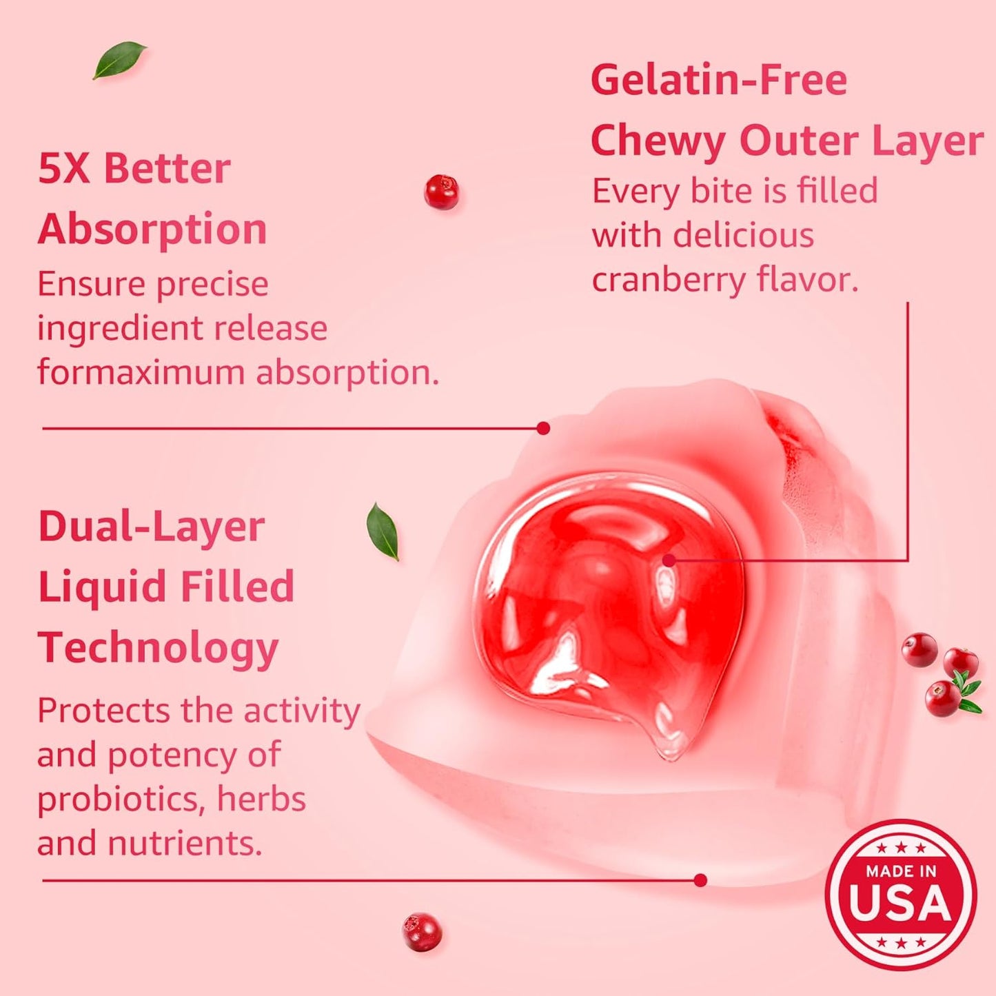 Sugar-Free NEVISS Maca Root Gummies with Menopause Probiotic for Women - 2000mg