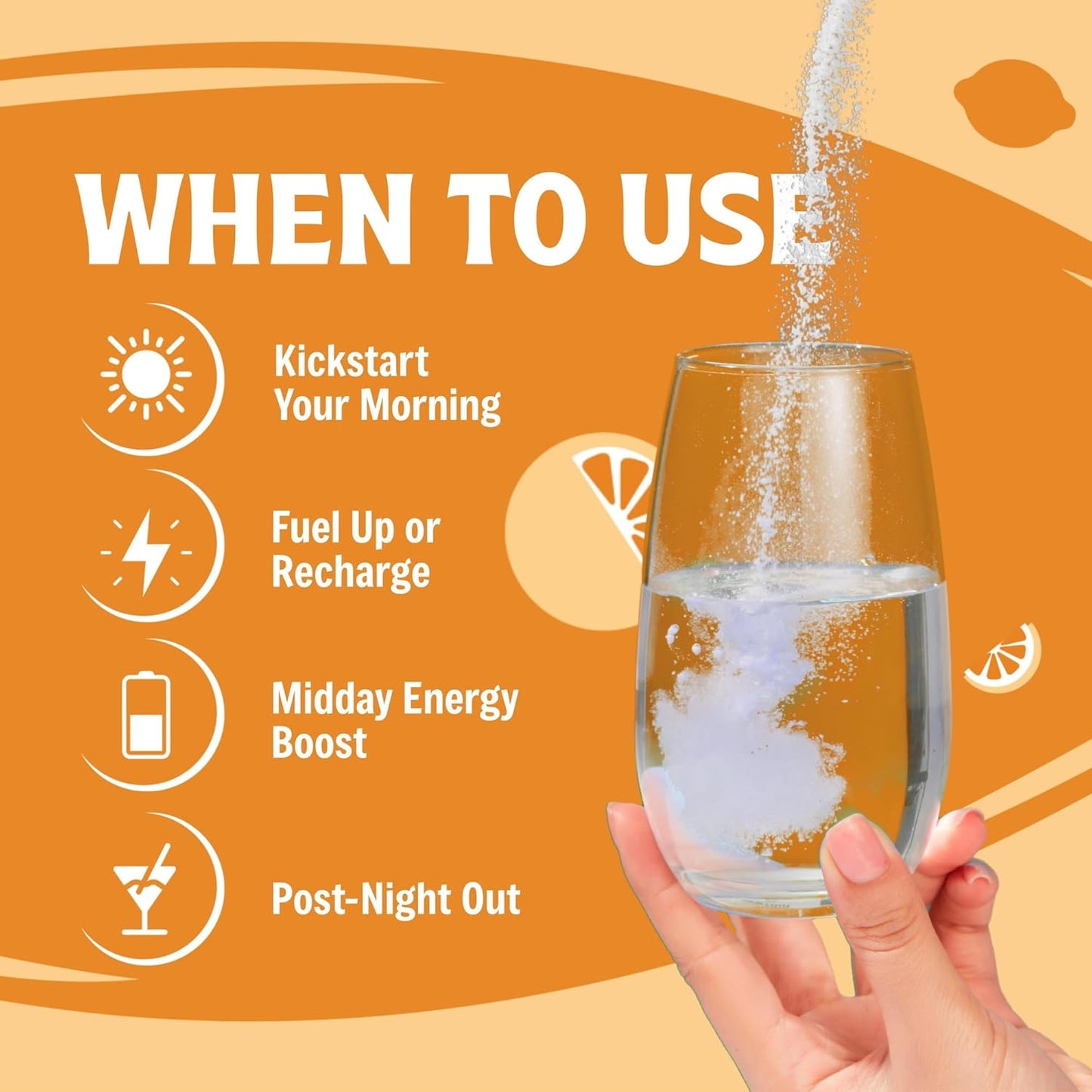 Sugar-Free Orange Electrolyte Powder - Zero Calories, Carbs, or Artificial Ingredients - Keto & Vegan-Friendly - 90 Servings