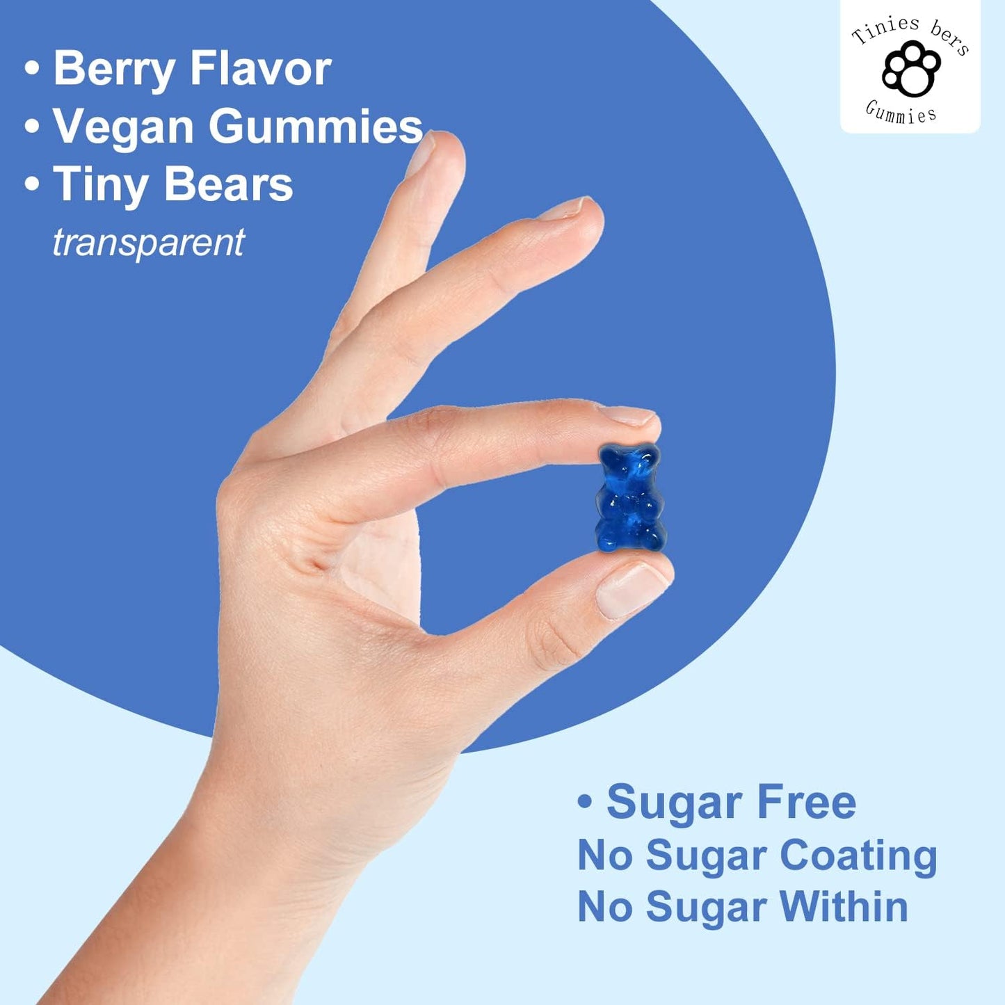 Sugar-Free Potassium Magnesium Gummies for Adults and Kids - Supports Muscle, Heart Health, and Sleep - Vegan and Non-GMO - Berry Flavor - 60 Count