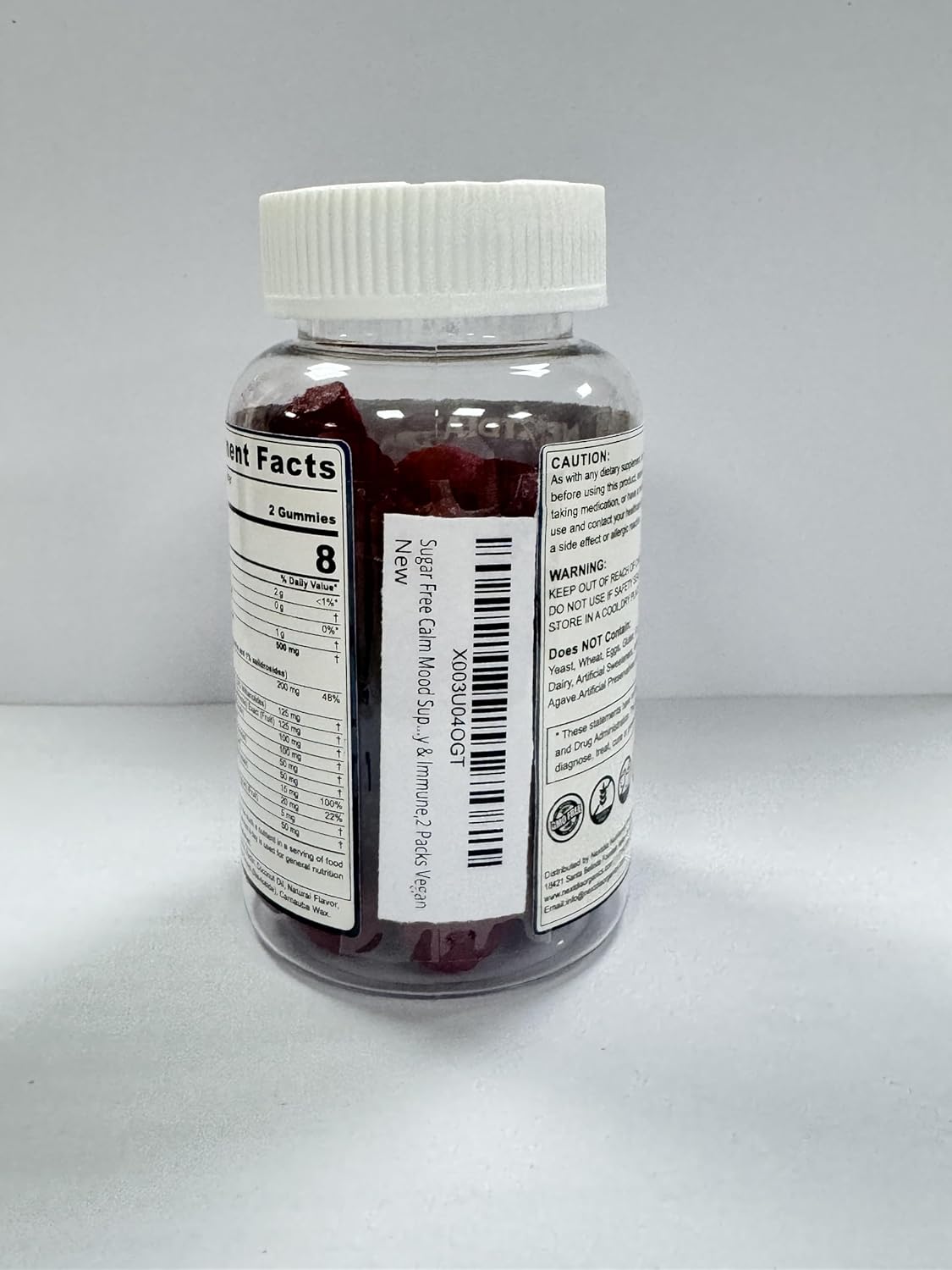 Sugar Free Rhodiola Rosea Gummies with Magnesium and Ashwagandha - 500mg Supplement by Nextdia