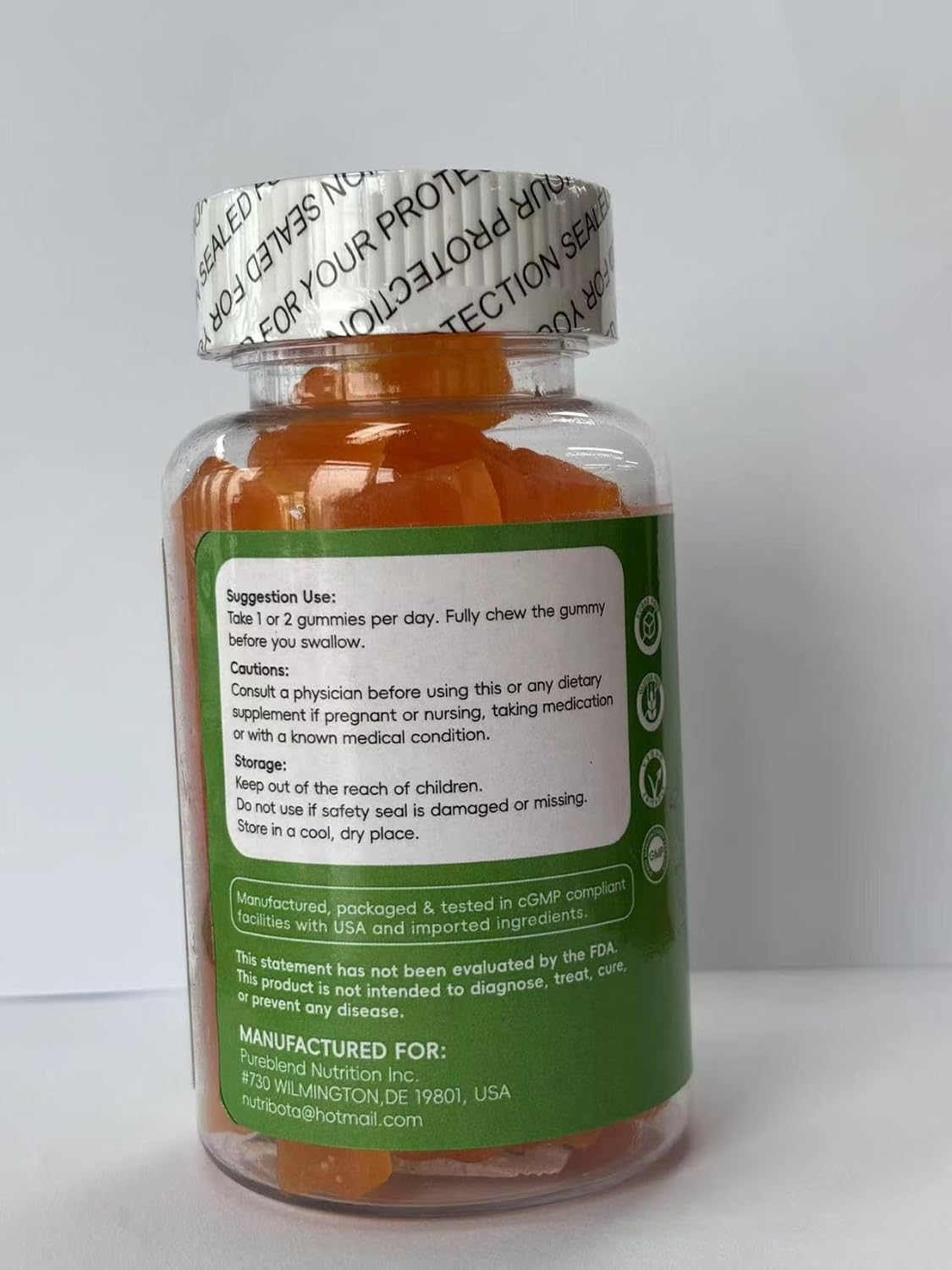 Sugar Free Vitamin B2 Gummies with Riboflavin 400mg & Magnesium for Adults & Kids - Vegan, CoQ10, 60 Count