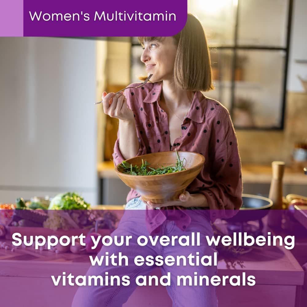 Sugar-Free Women's Multivitamin Gummies with Biotin - Vegan, Non-GMO, Gluten-Free - Vitamin A, B6, B12 - 60 Count