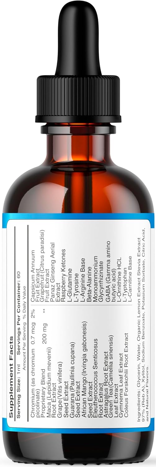 Sugar Reverse Drops Liquid Supplement - Advanced Formula for Sugar Reversal - 1-Month Supply