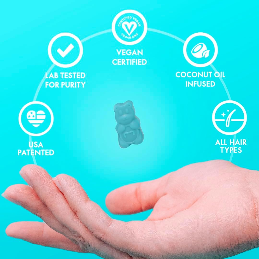 SugarbearPro Extra Strength Hair Vitamin Gummies 14-Day Supply with Biotin 6000mcg - Growth for Men & Women - Vegan B12, MSM, Inositol, Omega 3 - Certified Kosher, Halal, Cruelty-Free