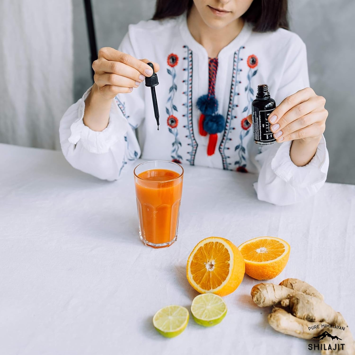 Sun Dried Pure Himalayan Shilajit Liquid Drops - Boost Immunity, Energy, Detox, Anti-Aging - Natural Trace Minerals & Fulvic Acid (50ml)