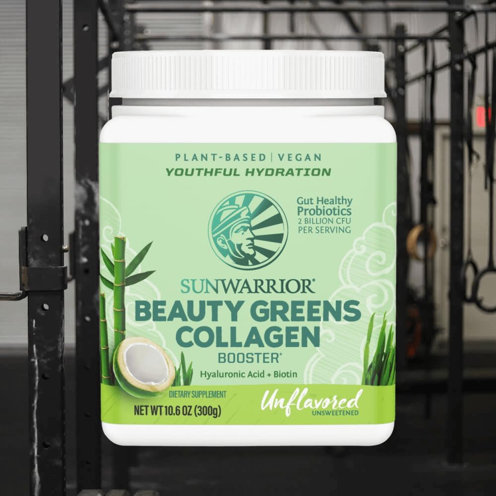 Sunwarrior Beauty Greens Collagen Booster Powder, 10.6 oz - Unflavored