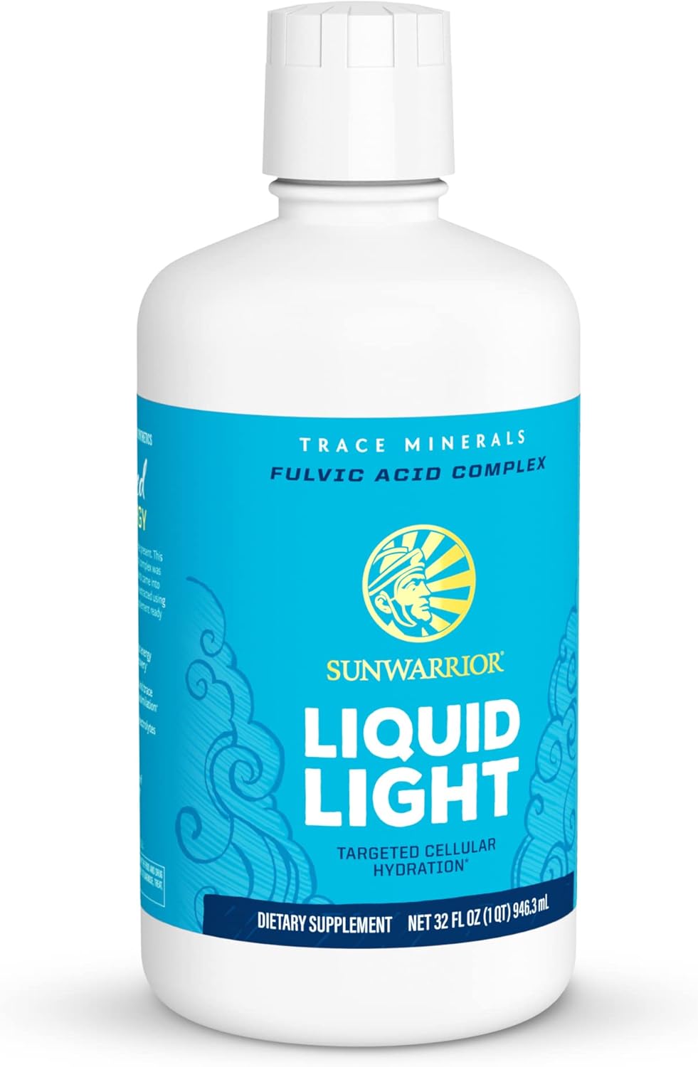 Sunwarrior Fulvic Acid Liquid Trace Minerals Supplement - Vegan Plant Based Mineral Drops 32 Fl Oz