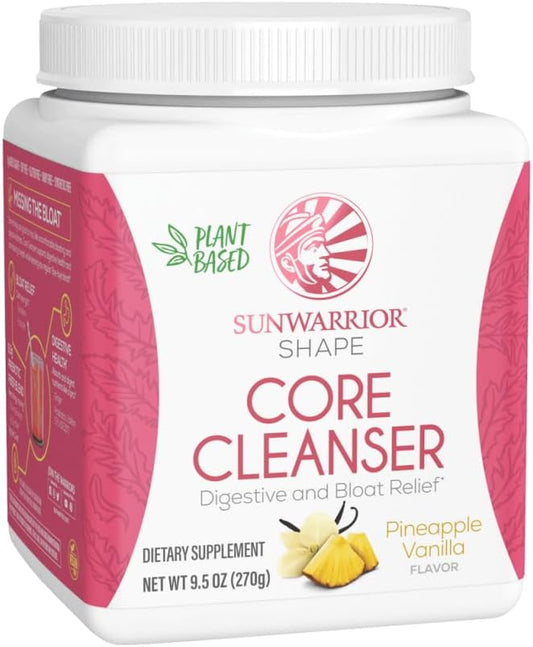 Sunwarrior Plant-Based Prebiotic Fiber Blend Powder with Probiotic Enzymes - Pineapple Vanilla Flavor, 30 Servings - Gluten, Dairy, and Soy Free, Sugar Free - Digestive Health Support and Cleanser