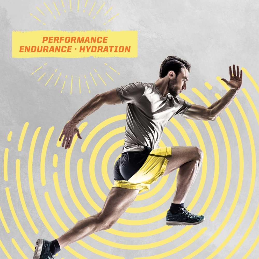 Sunwarrior Plant-Based Preworkout Powder Hydration Blend in Mango Lemonade Flavor - 30 Servings for Sport and Active Energy, Dairy-Free and Gluten-Free