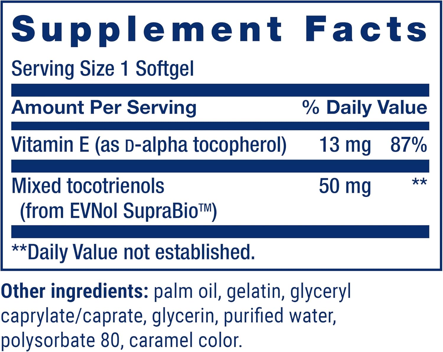 Super Absorbable Tocotrienols with D-Alpha Tocopherol for Hair Growth & Brain Function - 60 Softgels, Gluten-Free & Non-GMO