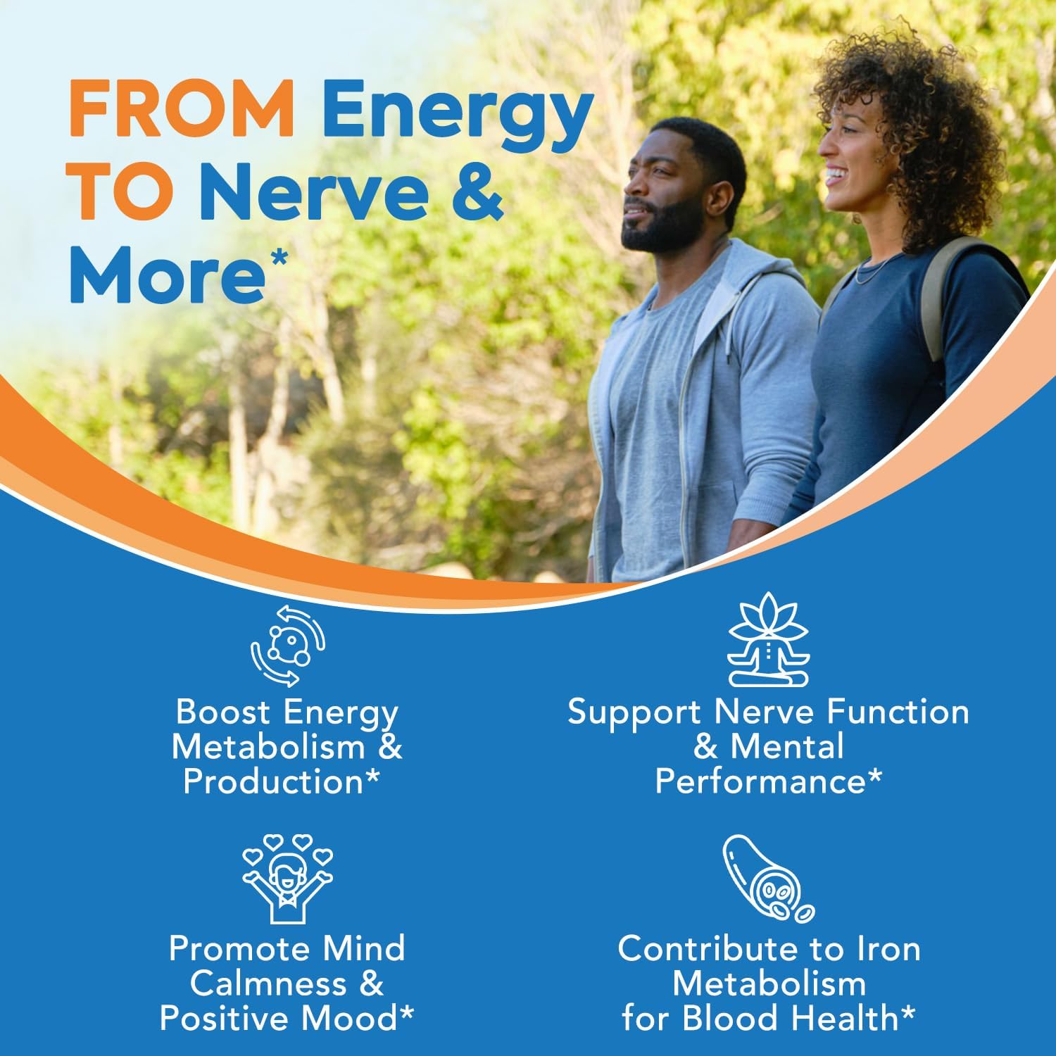 Super B Complex Vitamins Capsules for Women & Men - 8-in-1 Vitamin B Complex with B12, Biotin, Folate - Energy & Nerve Support - 60 Capsules