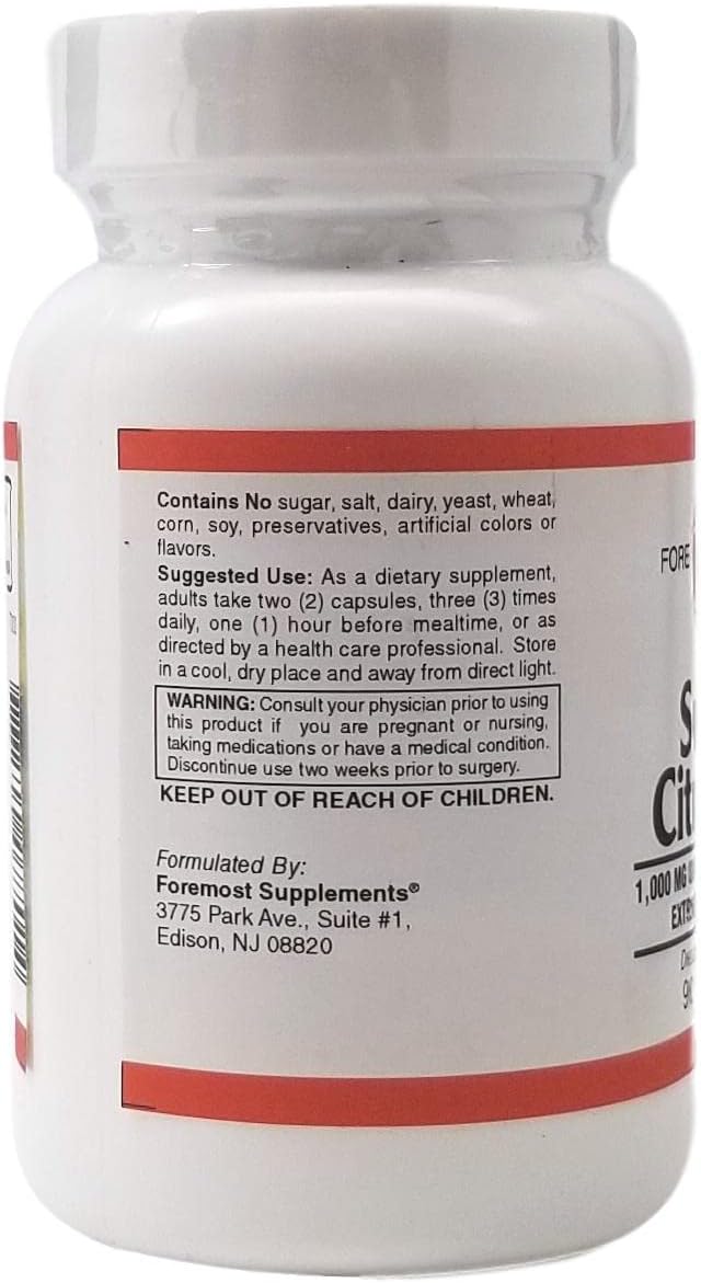 Super Citrimax Garcinia Cambogia Capsules - 1000mg, 90 Count by Holistic Health International, LLC