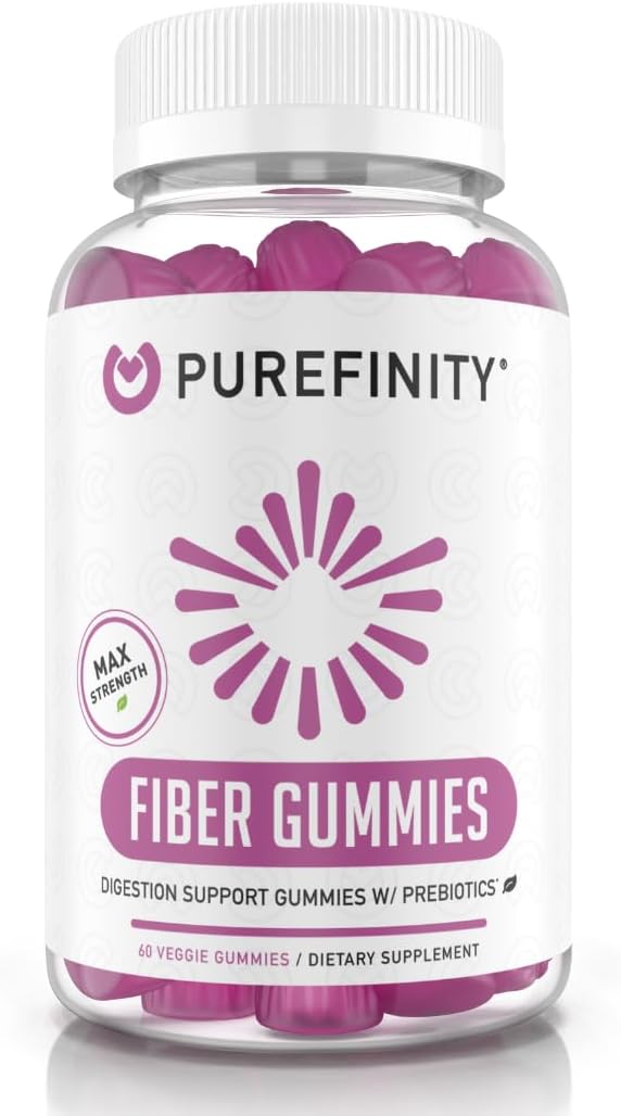 Super Greens and Fiber Gummies Bundle - Inulin FOS Prebiotic Fiber with Daily Supergreens including Spirulina, Alfalfa, Spinach, Broccoli, Beet Root, Acai