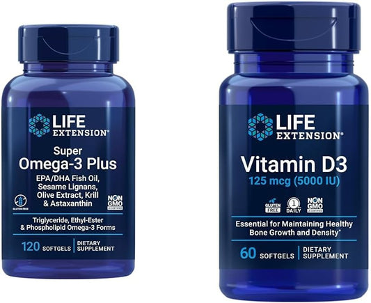Super Omega-3 Fish Oil with EPA/DHA, Sesame Lignans, and Vitamin D3 for Bone and Brain Health
