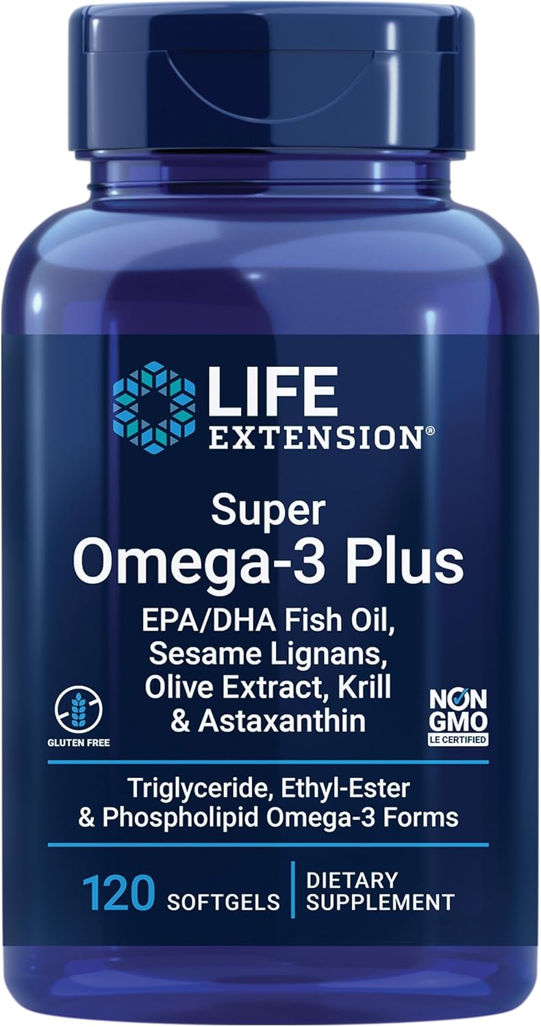 Super Omega-3 Fish Oil with EPA/DHA, Sesame Lignans, and Vitamin D3 for Bone and Brain Health