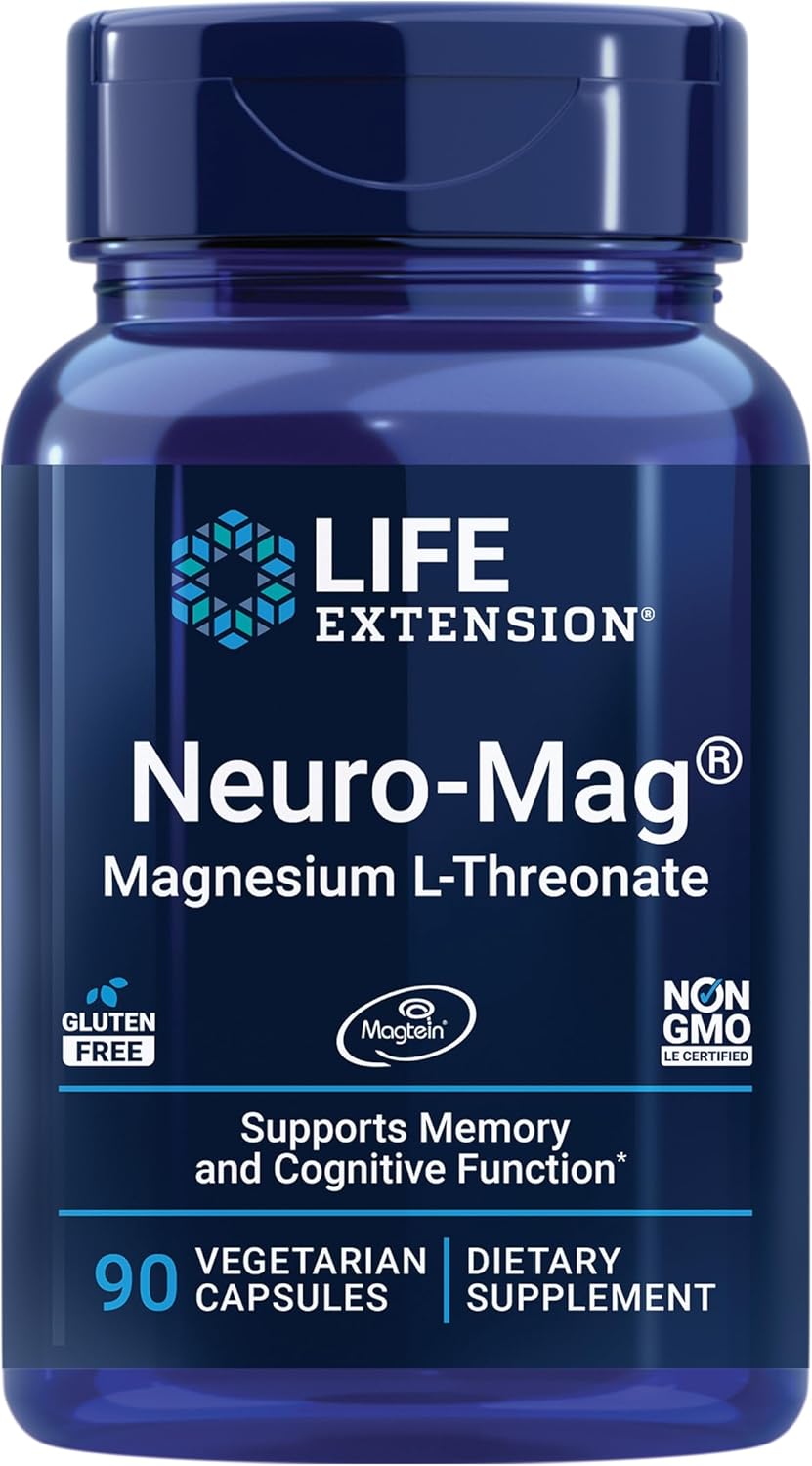 Super Omega-3 Fish Oil with Sesame Lignans & Neuro-Mag Magnesium L-Threonate for Life Extension