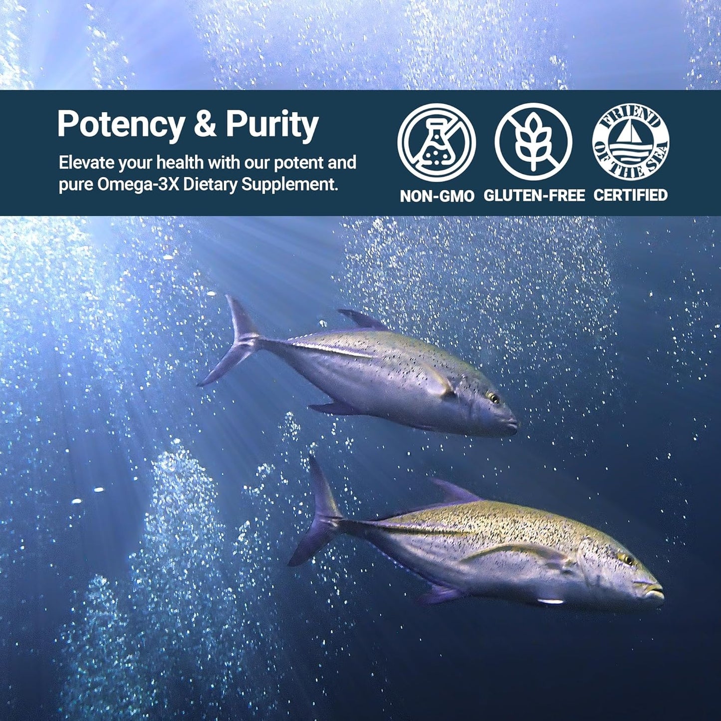 Super Strength Omega-3X 720mg Softgels - Life Extension Fish Oil Supplement for Men and Women - 60 Count