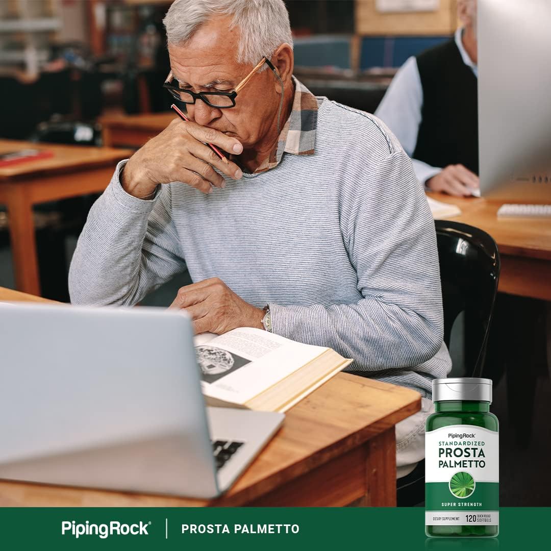 Super Strength Saw Palmetto Extract Softgels for Men and Women - 120 Pills | Prostate Support Supplement | Non-GMO, Gluten Free Formula