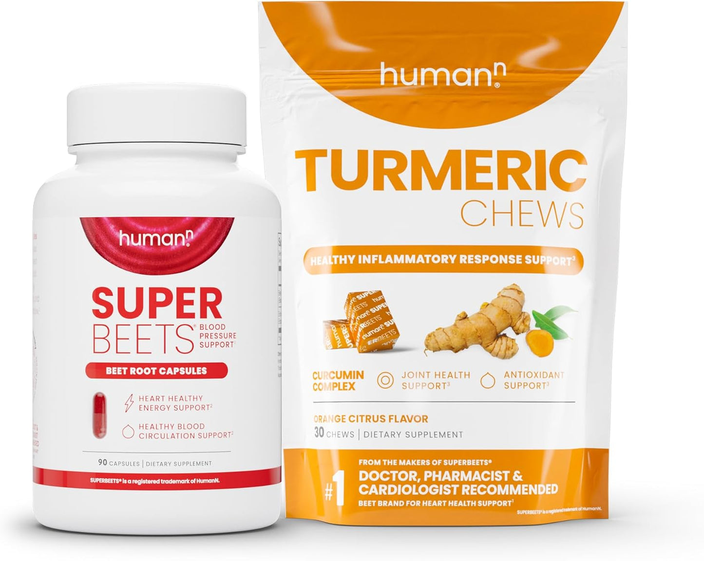 SuperBeets Beet Root Capsules and Turmeric Chews for Enhanced Health and Wellness