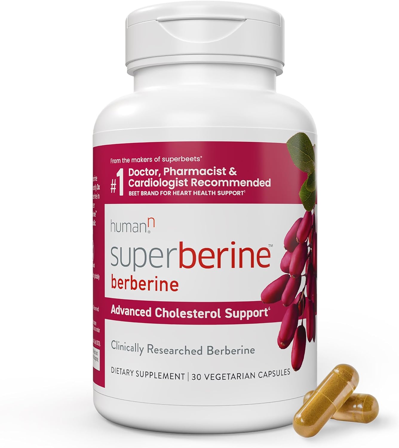 SuperBeets Heart Chews and SuperBerine Capsules by humanN for Heart Health Booster