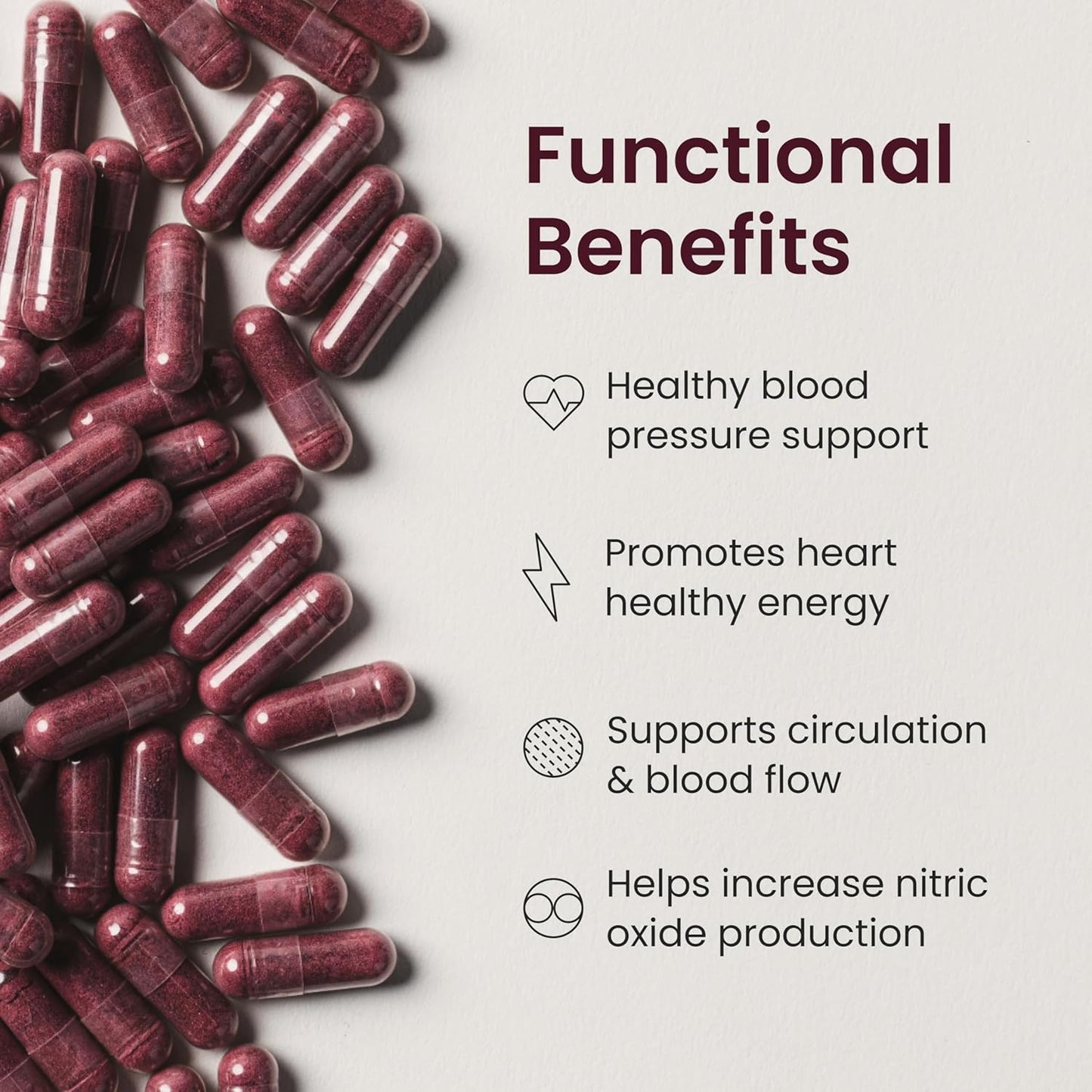 SuperBeets Quick Release Beet Root Capsules 1000mg - Supports Nitric Oxide & Heart Health - Non-GMO Beetroot Powder - 180 Count
