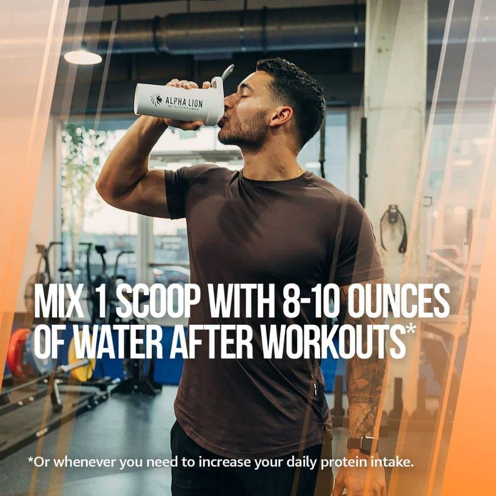 Superhuman Whey Protein Isolate Powder for Muscle Recovery & Growth - Low Carb, Low Sugar, No Bloat Post Workout - Orange Gainsicle Flavor - 28 Servings