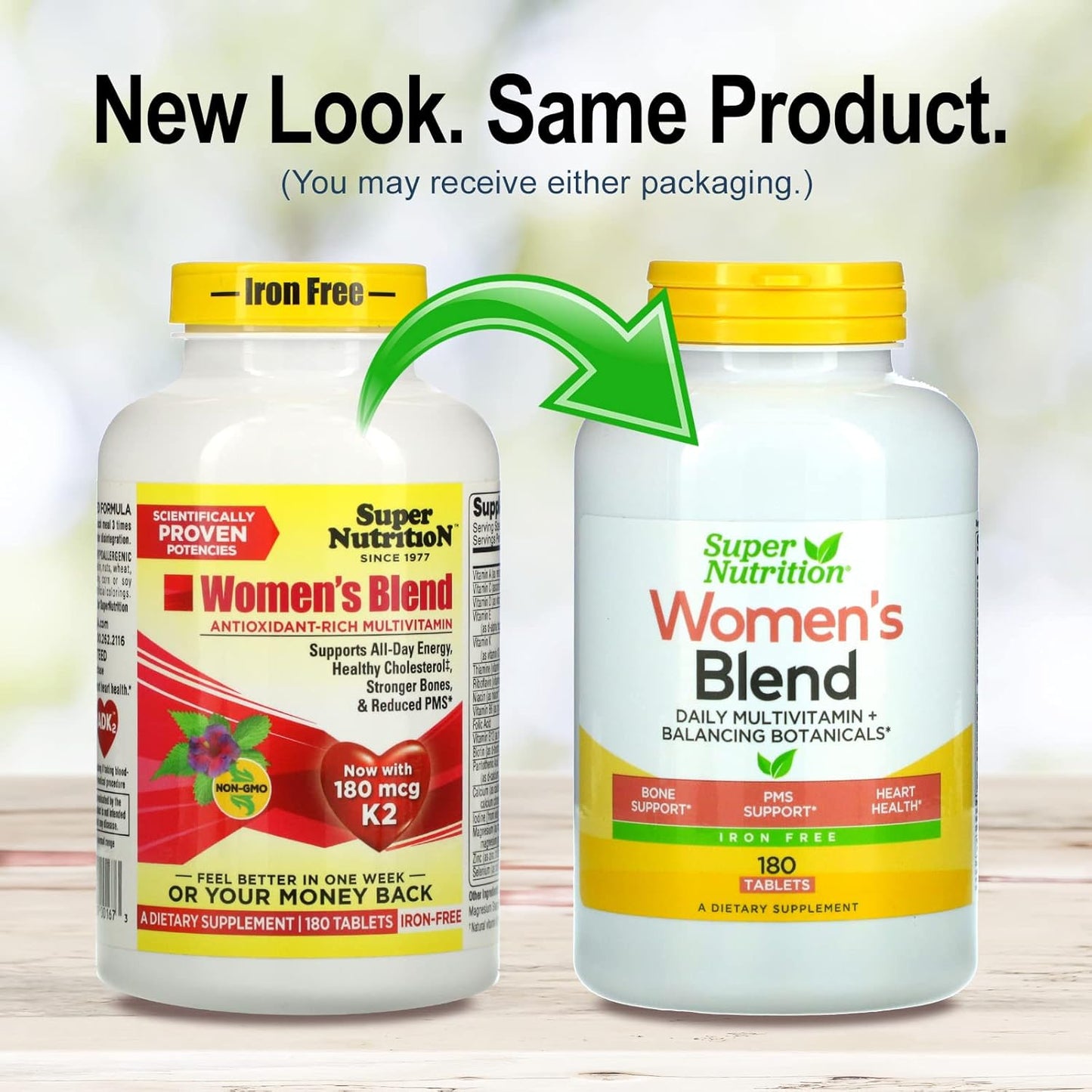 SuperNutrition Women's Blend Iron-Free Multi-Vitamin - 180 Tablets