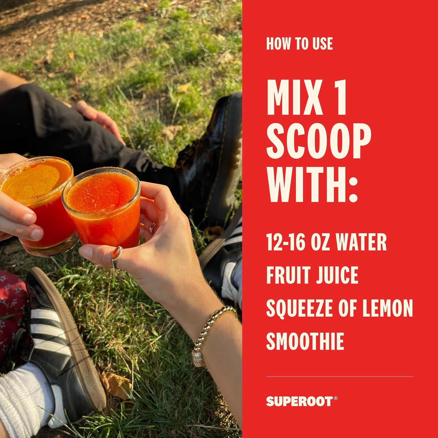 SUPEROOT® Trial Pack Ginger Citrus Natural Electrolytes Powder with Turmeric & Maca Root - Sugar & Caffeine Free Clean Hydration, Energy, Detox & Immune Boost - 3 Servings