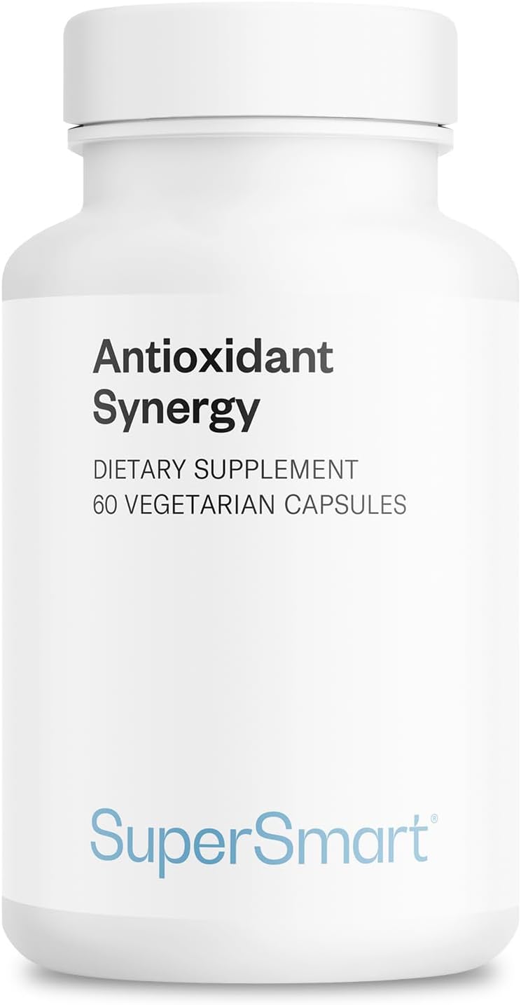 Supersmart Antioxidant Synergy Capsules with Turmeric Curcumin & Alpha Lipoic Acid - Non-GMO & Gluten-Free - 60 Veg Caps